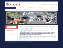 Tablet Screenshot of cosmosconstruction.com